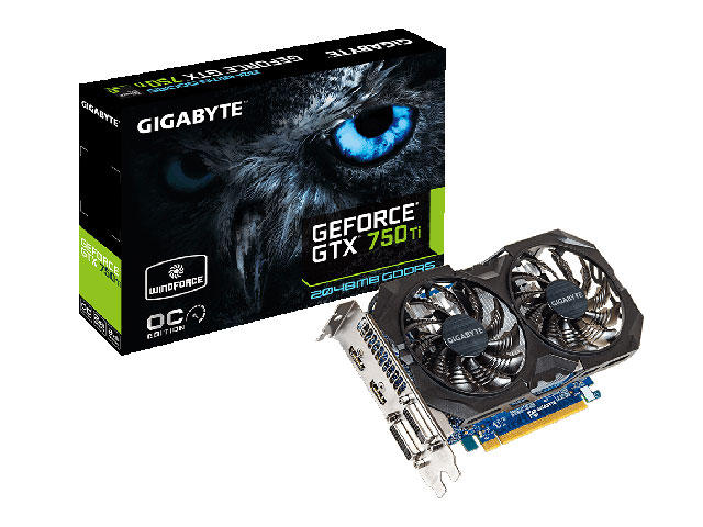 Видео карти Gigabyte GeForce GTX 750 Ti  GV-N75TOC2-2GI