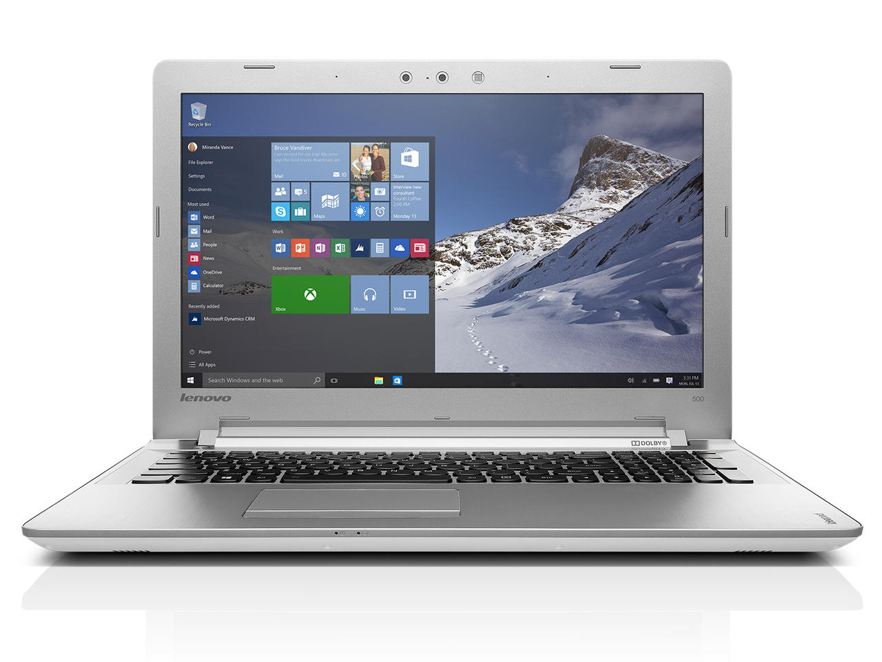 Écran Complet Pour Lenovo IdeaPad 500-15ISK - 15,6" LED LCD - Noir (Occasion, Fonctionnel)