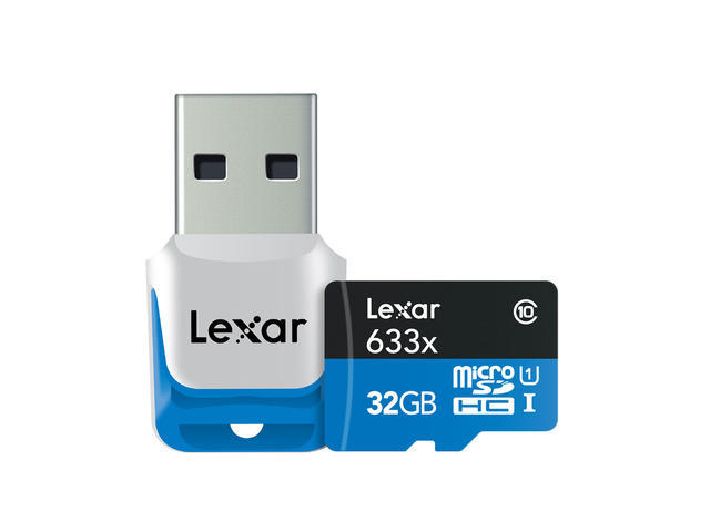 Карти памет 32GB microSDHC Lexar High-Performance 633x USB