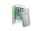 Калъфи Cellular line ClearBook за iPhone 7, прозрачен-сребрист