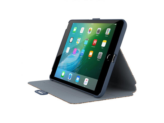 Калъфи за таблети Speck iPad Mini 4 StyleFolio Luxe Textured Metallic Oil Slick Gold/Shadow