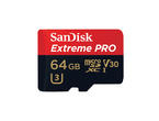 Карти памет 64GB microSDXC SanDisk Extreme Pro UHS-I V30