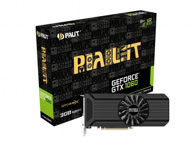 Видео карти Palit GeForce GTX 1060 StormX 3G