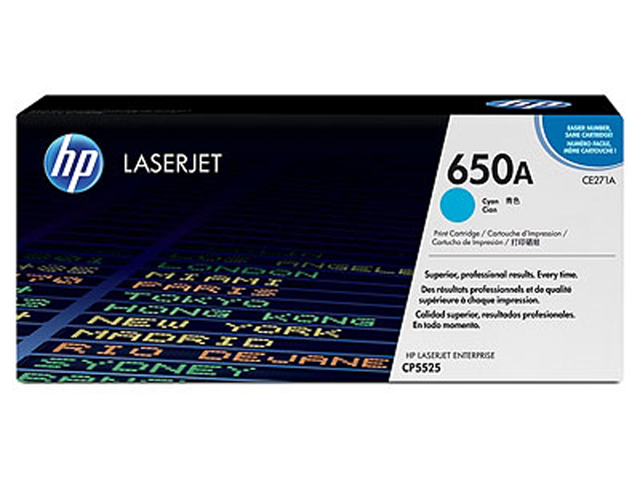 Консумативи Оригинален тонер HP 650A Cyan LaserJet