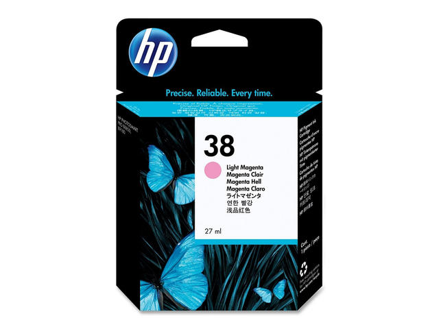 Консумативи Оригинален HP 38 Light Magenta Pigment Ink Cartridge