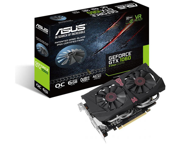Видео карти Asus GeForce GTX 1060-O6G-9GBPS