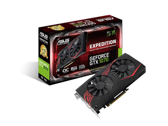 Видео карти ASUS Expedition GeForce GTX 1070 O8G