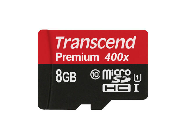 Карти памет 8GB microSDHC Transcend Premium Class 10 400x