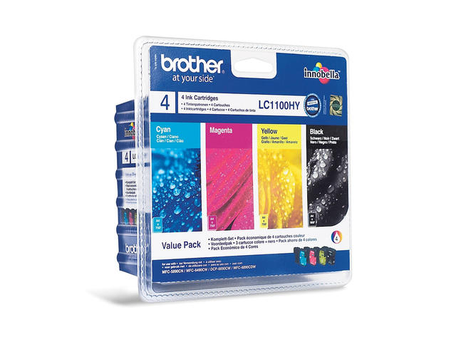 Консумативи Оригинален консуматив  Brother LC-1100HY BK/C/M/Y VALUE BP