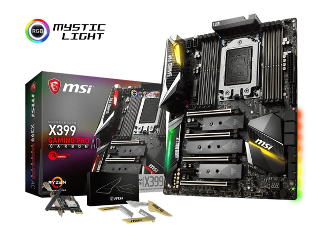 Дънни платки MSI X399 GAMING PRO CARBON AC