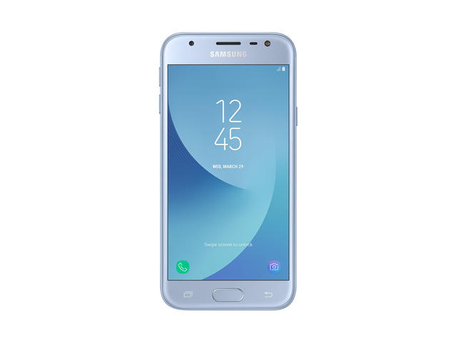 Смартфони Samsung Galaxy J3 (2017) Dual 16GB, сребрист цвят