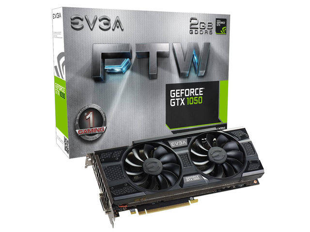 Видео карти EVGA GeForce GTX 1050 FTW GAMING 02G