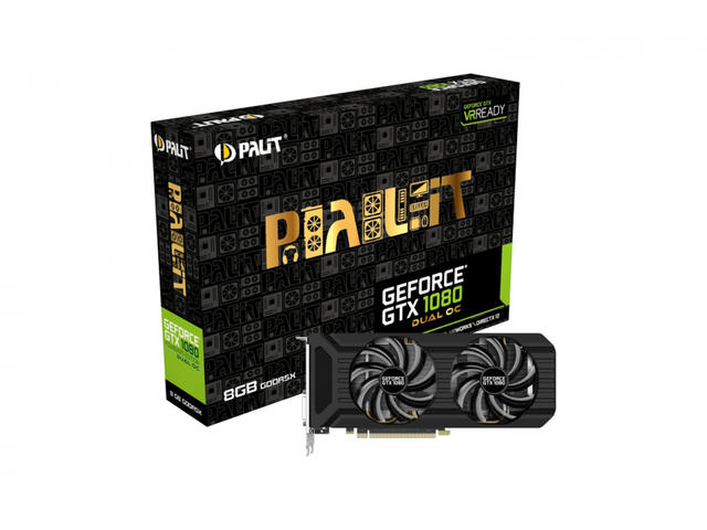 Видео карти Palit GeForce GTX 1080 Dual OC