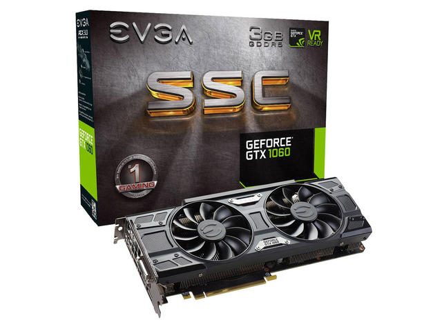 Видео карти EVGA GeForce GTX 1060 SSC GAMING 3G