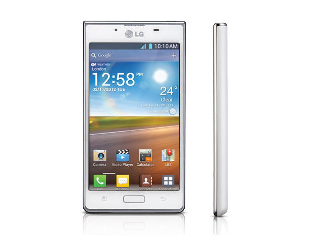 Смартфони LG Optimus White L7 P700 4GB, бял цвят