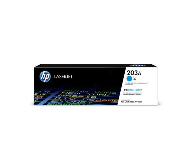 Консумативи Оригинален HP 203A Original Cyan LaserJet Toner Cartridge