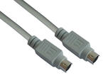 Кабели и Адаптери VCom Кабел PS/2 6pin M/M - CK001-3m
