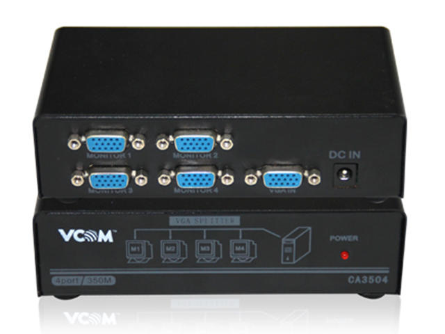 Кабели и Адаптери VCom VCom Сплитер VGA Splitter 1x4 - DD134