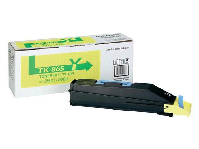 Консумативи Оригинална тонер касета Kyocera TK-865Y, жълта
