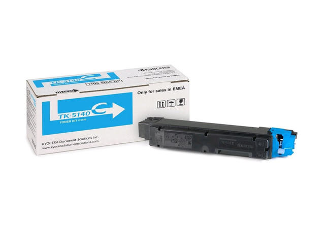 Консумативи Оригинална тонер касета Kyocera TK-5140C, синя