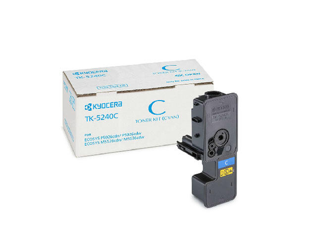 Консумативи Оригинална тонер касета Kyocera TK-5240C, синя