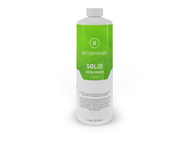 Течности EKWB EK-CryoFuel Solid Neon Green (Premix 1000mL)
