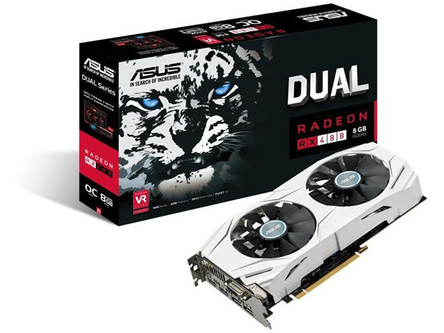 Видео карти ASUS Dual RX 480 8G
