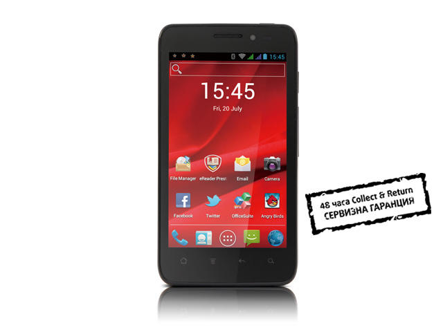 Смартфони Prestigio MultiPhone 4300 DUO 2GB, черен цвят