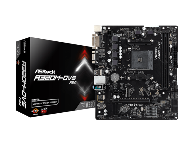 Дънни платки ASRock A320M-DVS-R3.0