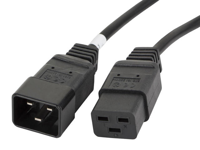 Кабели и Адаптери Lanberg захранващ кабел Cable Extension IEC 320 C19 / C20 16A 1.8m