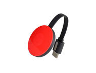 Плейъри Google Chromecast 2 HDMI мултимедиен плейър, в червено