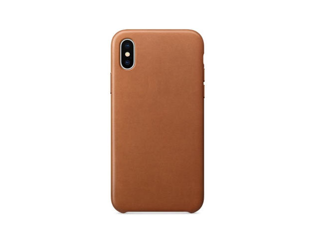 Калъфи SDesign Silicone Original Case за iPhone XS, iPhone X, кафяв