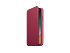 Калъфи SDesign Original Leather Folio Case за iPhone XS, iPhone X, лилав