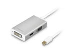 Кабели и Адаптери Macally 3-in-1 Mini-DisplayPort към DVI/HDMI/VGA 4K адаптер