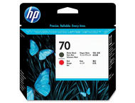 Консумативи Оригинален HP 70 Matte Black and Red Printhead