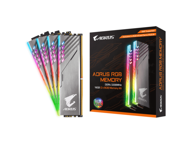 Оперативна памет 16GB (2x8GB) DDR4 3200MHz Auros RGB 