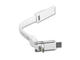 Кабели и Адаптери 4smarts 3in1 Mini Cable KeyRing, White