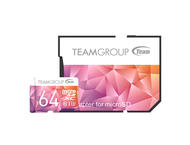 Карти памет 64GB microSDHC Team Group Color Card II UHS-I U3 Adapter