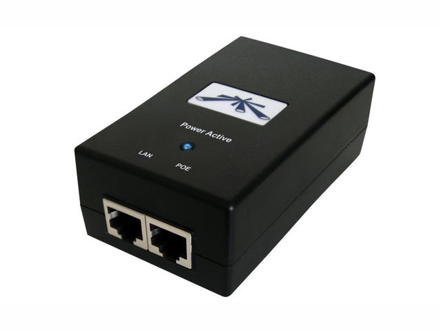 Безжични адаптери Ubiquiti PoE инжектор POE-24-12W