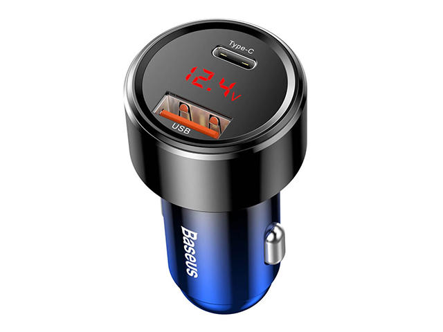 Зарядни устройства Baseus Dual USB & USB-C QC 4.0 (син)