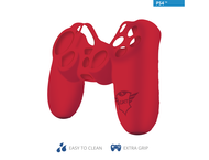 Контролери TRUST GXT 744R Rubber Skin за PS4 контролери - червен