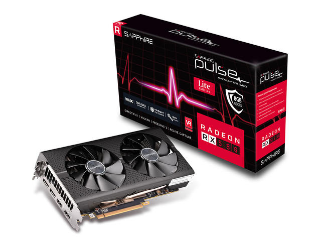 Видео карти SAPPHIRE PULSE Radeon RX 580 8G G5 OC Lite
