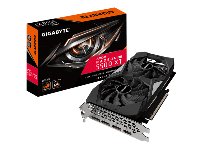 Видео карти GIGABYTE Radeon RX 5500 XT OC 4GB