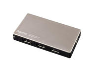 USB Хъб Hama USB 4-портов хъб, USB 3.0 за ултрабуци/лаптопи