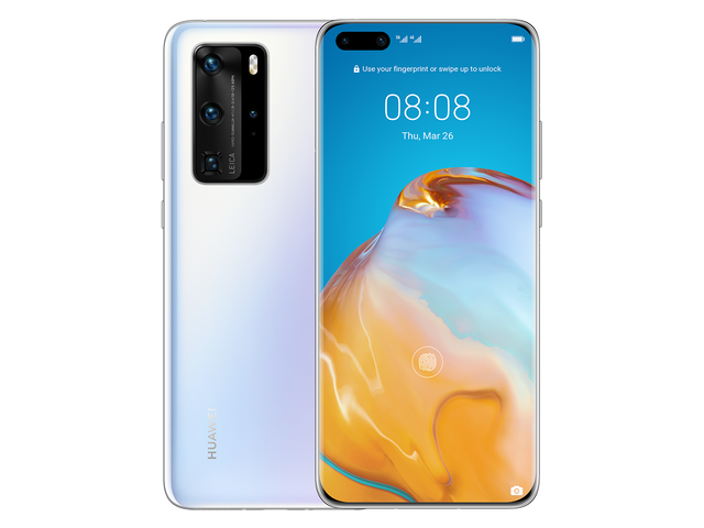 Смартфони Huawei P40 Pro 256GB, Ice White с Huawei Watch GT 2