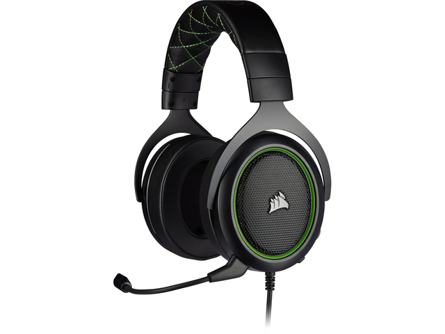 Слушалки Corsair HS50 PRO STEREO (EU) , в черно-зелено