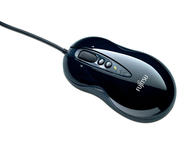 Мишки Лазерна мишка Fujitsu CL3500 черна, USB