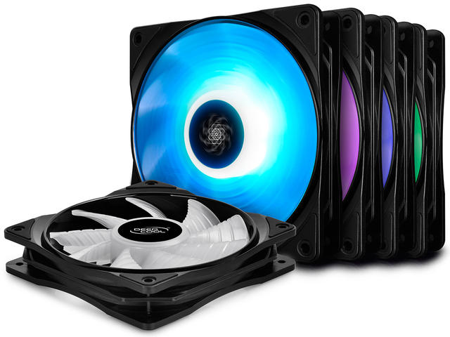 Вентилатори DeepCool Fan Pack 5-in-1 5x120mm RF120M RGB