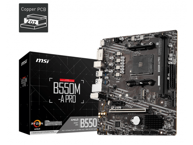 Дънни платки MSI B550M-A PRO
