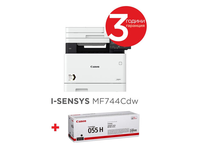Принтери Canon i-SENSYS MF744Cdw+ Canon CRG-055H BK